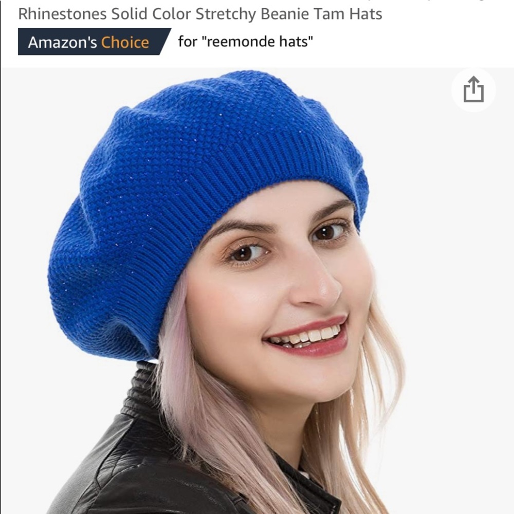 Reemonde Women’s Beret Hat Wool Knitted Cap